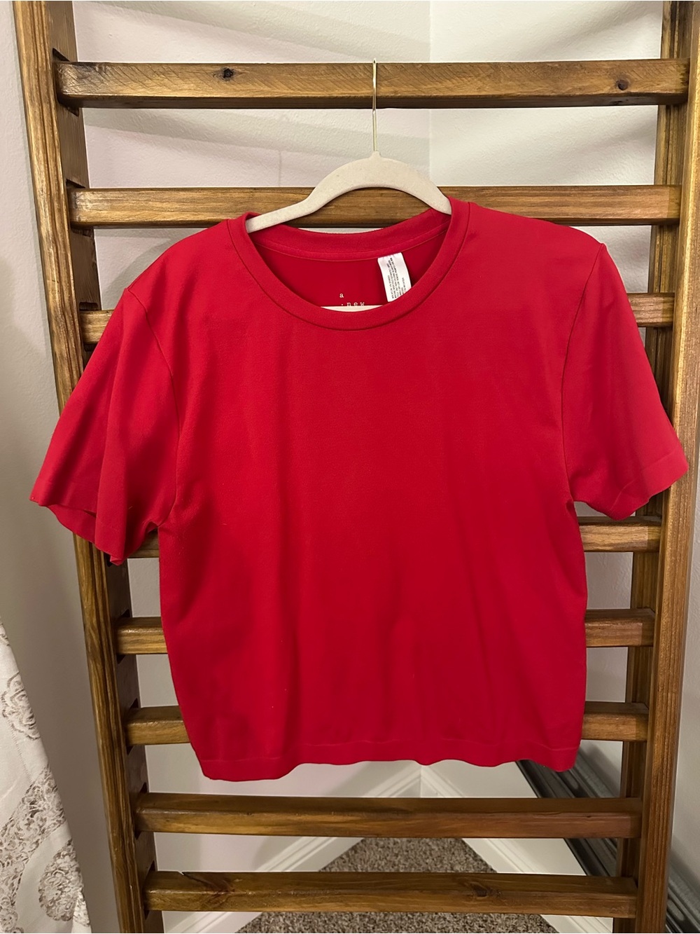 a new day Short Sleeve Crewneck Tee in Red